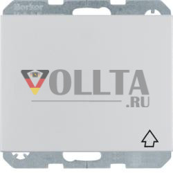 Berker 47517203 Розетка SCHUKO с откидной крышкой алюминий Berker K.5