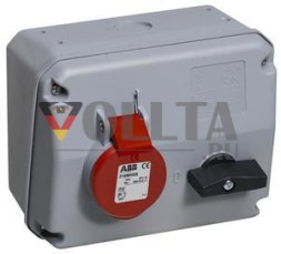 ABB Stotz-Kontakt 216MHS9, настенная розетка, 16 А, запираемая и закрытая, запираемая, 2CMA167624R1000
