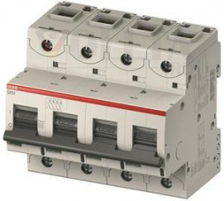 ABB Stotz-Kontakt S804S-K80, высокопроизводительный автоматический выключатель, 80A,K,400VAC=Icu 50kA,690VAC=Icu6kA,4P, 2CCS864001R0627