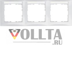 Berker 10238919 Рамка с полем для этикетки полярно-белый, глянцевый Berker S.1