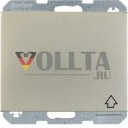 Berker 47517204 Розетка SCHUKO с откидной крышкой нержавеющая сталь Berker K.5