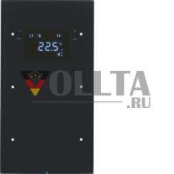 Berker 75642055 Сенсорный датчик 2-сторонний с регулятором температуры стекло, черный Berker R.3