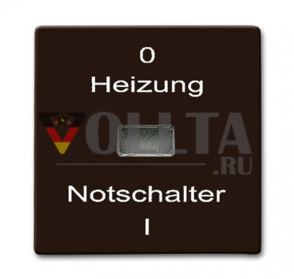 Busch-Jaeger 2102H-31 серия:Allwetter44  отопление аварийный выключатель крышка, цвет:коричневый