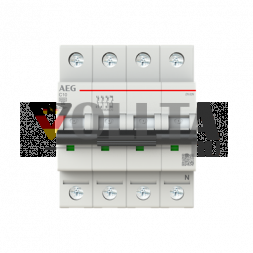 Busch-Jaeger 2CDS253188R0104 Elfaplus 6kA C-10A 3P+N автоматический выключатель