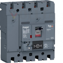 Автоматический выключатель Hager HMT251NR h3+ P250 4P4D 250A 50kA