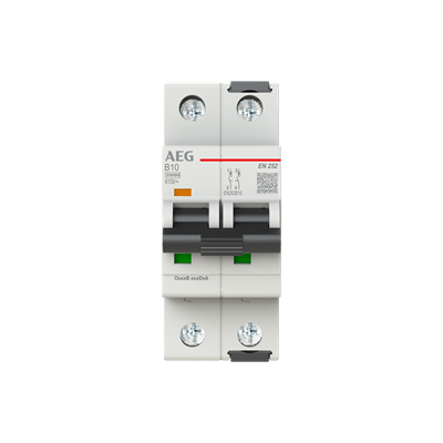 Busch-Jaeger 2CDS382088R0105 EN252B10 B 25kA 10A 2P автоматический выключатель