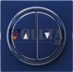 Gira 029446 S-Color двойная, клавиша/серийный выключатель цвет: голубой, тон:глянец