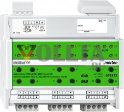 Schneider серия: Merten 649212 переключатель, 10А, 12канал.