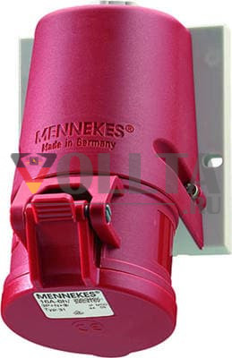 Mennekes 32 Настенная коробка TwinCONTACT 32A 5p 6h 400V IP44 CEE