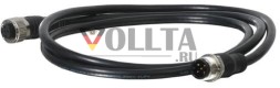 ABB Stotz-Kontakt M12-C134, кабель 1 м, прямой разъем M12, 8 x 0,34 мм2 и экранирование, 2TLA020056R5000