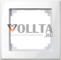 Schneider серия: Merten 478119 M-Smart рамка 1-я, цвет:полярная белизна, тон:глянец