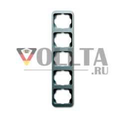 Busch-Jaeger 1735-266 рамка крышки, 5-позиционная рамка титан