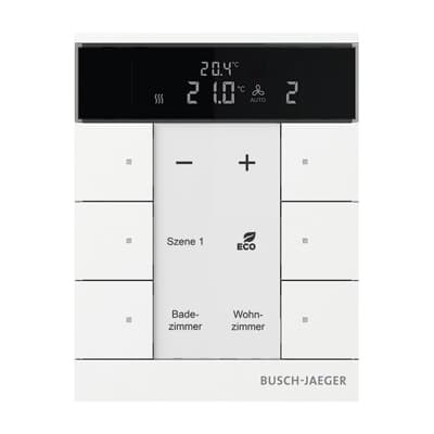 Busch-Jaeger 2CKA006330A0033 SBS/U6.0.11-884 HVAC slave 6-f. stu-ws m контроллер комнатной температуры