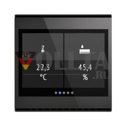 Контроллер комнаты Elsner Cala Touch KNX TH 3.x глубокого черного цвета