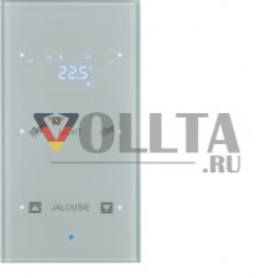 Berker 75642134 Стеклянный датчик 2-ходовой с регулятором температуры стекло, алюминий Berker TS Sensor