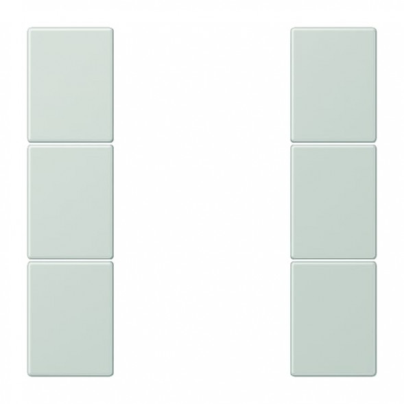 Комплект кнопок Jung LS503TSALG 3-позиционный, F50, серия LS, светло-серый