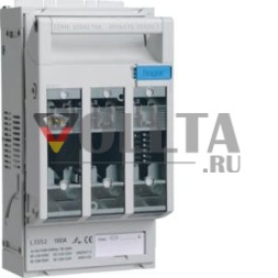 Hager LT052 NH00-разъединитель 3x160A DIN-рейка M8