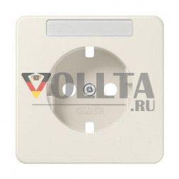 Центральная пластина Jung 520ZNAPL для розеток SCHUKO® с полем для надписи, дюропласт, серия CD, белая
