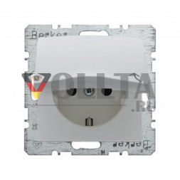 Berker 47518989 S1 SCHUKO-розетка 16А, цвет:полярная белизна, тон:глянец