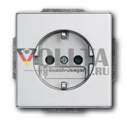 Busch-Jaeger 20EUCKS-83 Future linear, SCHUKO-розетка  16А, цвет:алюминевый