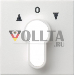 Gira 066403 System55 панель переключателя с замком крышка, цвет:чисто белый, тон:глянец