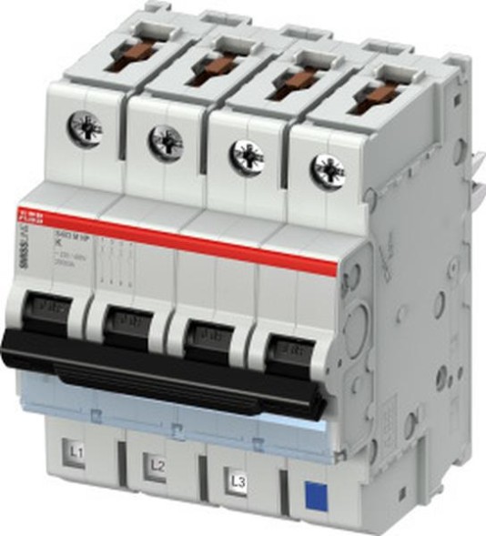 ABB Stotz-Kontakt S403M-K13NP, автоматический выключатель K,13A,NP,10kA,4P,вставной защищенный нейтральный проводник, 2CCS573103R8447