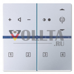 Jung RANA5140TSAL AS500 клавишный блок с Radio цвет: алюминевый