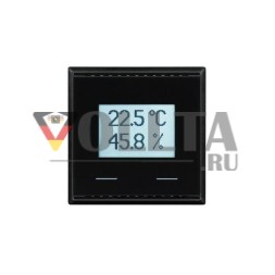 Elsner KNX TH-UP Touch CH глубокий черный RAL9005 Датчик температуры/влажности KNX