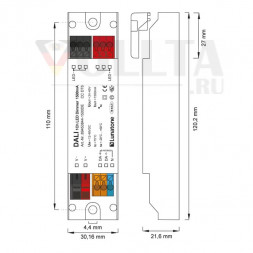 LUNATONE 89453844-1500DE DALI LED диммирующий привод CC DT6 DE | 1-канальный, 1500 мА