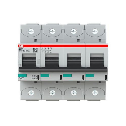 ABB Stotz-Kontakt 2CCG001259R0001 S804P-K80 80A K-Char.4P автоматический выключатель для тяжелых условий эксплуатации