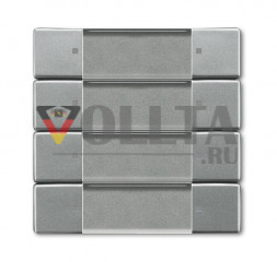 Элемент управления Busch-Jaeger 6737-803 ZigBee Light Link, 4-х сторонний серый металлик