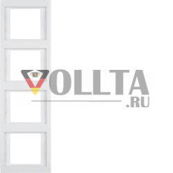 Berker 13437009 рамка полярная белизна, глянцевая Berker K.1