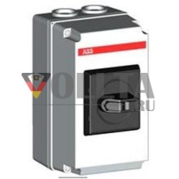 ABB Stotz-Kontakt OTDCP32S22M, выключатель-разъединитель постоянного тока 4-полюсный 32A с черной селекторной рукояткой, 1SCA125093R1001