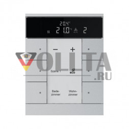 Busch-Jaeger 2CKA006330A0041 SBR/U6.0.11-83 HVAC 6-ф. алюминиевый серебристый комнатный терморегулятор