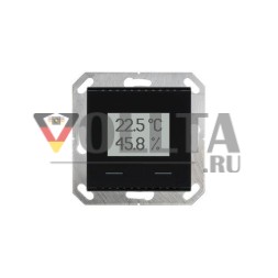 Elsner KNX TH-UP Touch глубокий черный RAL9005 Датчик температуры/влажности KNX