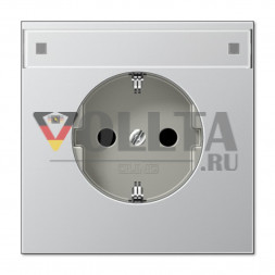 Jung AL2520NA LS990 SCHUKO-розетка 16А, цвет: алюминевый