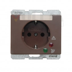 Berker 41520001 Arsys SCHUKO-розетка 16А, цвет:коричневый, тон:глянец