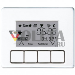 Jung SL5232T3WW SL500 Реле времени универсальное, крышка, цвет алюминевый цвет: альпийский белый