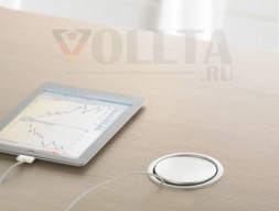 EVOline Port / серебристый / 3 выдвижных гнезда (британский стиль)