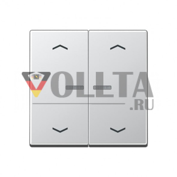 Jung A595KO5MPAL A500 KNX кнопка, клавиша крышка, цвет: алюминевый