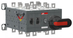 ABB Stotz-Kontakt OT250E22YP, обходной выключатель 4-полюсный 250A с ручкой и открытым валом переключения I-0-II, 1SCA123577R1001