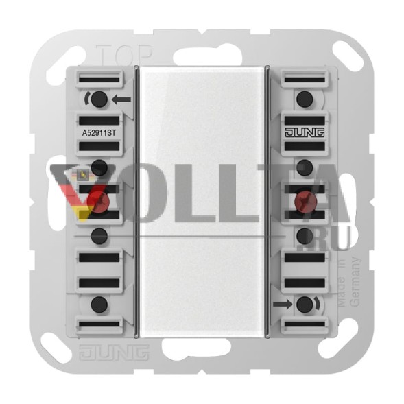 JUNG A52911ST KNX сенсорная кнопка F50 серия A | 1-кратная, универсальная, защищенная