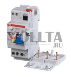 ABB Stotz-Kontakt DDA203 A-25/0.03, блок FI для S203 3P, тип A, 25A, 30mA, 2CSB203101R1250
