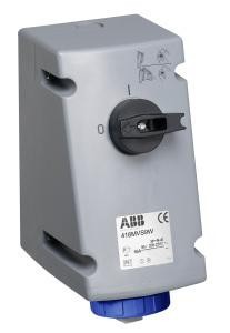 ABB Stotz-Kontakt 216MVS6W, розетка настенная переключаемая, 16 А 6 ч, IP67, 2P+E, 2CMA167824R1000
