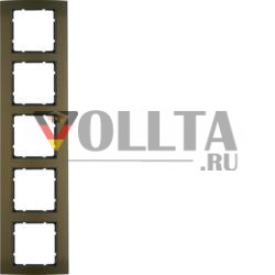 Berker 10153001 рама алюминий, коричневый/антрацит Berker B.3