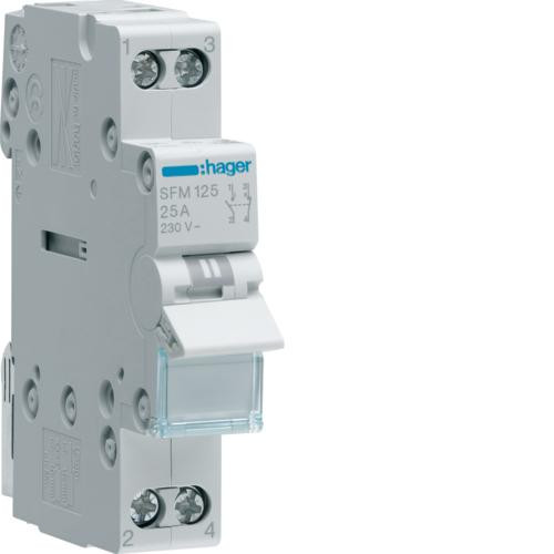 Переключатель Hager SFM125 1-полюсный 25A