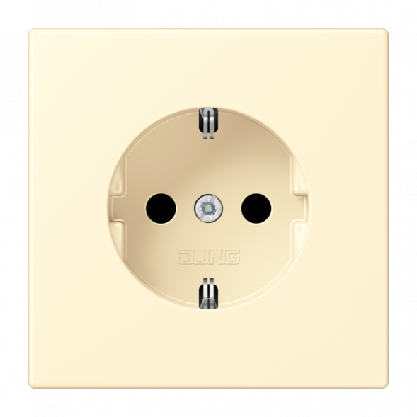 Розетка SCHUKO Jung LC1520KI201, 16 А 250 В ~, встроенная повышенная защита контактов, SAFETY+, серия LS, белая (LC32001)