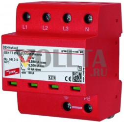Dehn 941310 Комбинированное УЗИП DEHNshield DSH TT 255 без выносного сигнального контакта.