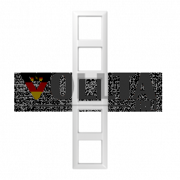 Рама Jung SPAS585WW 5-позиционная, вертикальный и горизонтальный монтаж, дюропласт с антимикробным покрытием, AS 500, альпийский белый