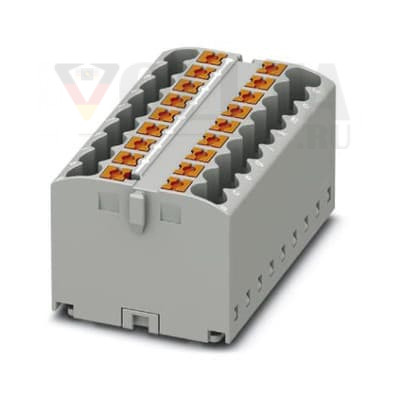 Phoenix Контакт 3273308 PTFIX 18X2,5 GY Базовая клемма можно собрать 18 точек подключения цвет: серый